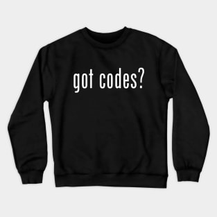 got codes? 90s throwback inspired simple & elegant graphic Crewneck Sweatshirt